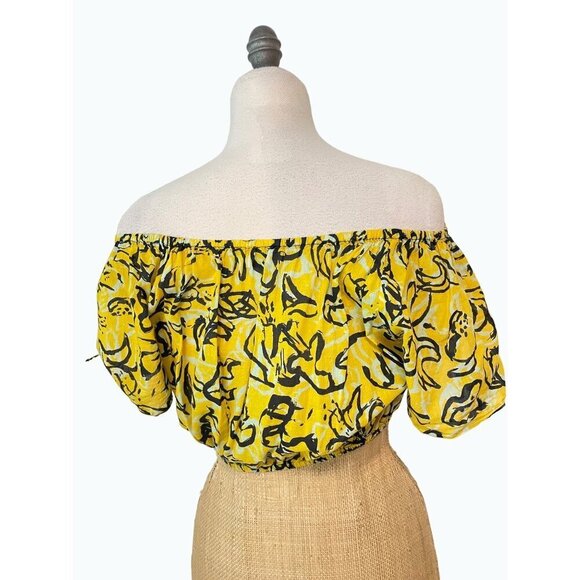Diane von Furstenberg DVF x Onia Off Shoulder Crop Top Medium - Picture 4 of 6